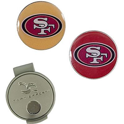 Team Effort San Francisco 49ers Hoed Clip & Ball Markers Set Team Effort San Francisco 49ers Hoed Clip & Ball Markers Set