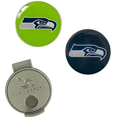 Team Effort Seattle Seahawks Hoed Clip & Ball Markers Set Team Effort Seattle Seahawks Hoed Clip & Ball Markers Set