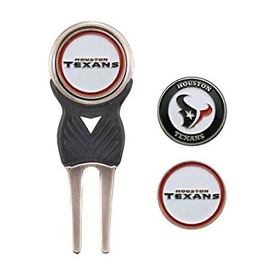 Team Golf Houston Texans 31145 Pitchvorkset voor volwassenen, 31145, set pitchvorken met 3 golfbalmarkers, verschillende teamkleuren, Team Golf Houston Texans 31145 Pitchvorkset voor volwassenen, 31145, set pitchvorken met 3 golfbalmarkers, verschillende teamkleuren,