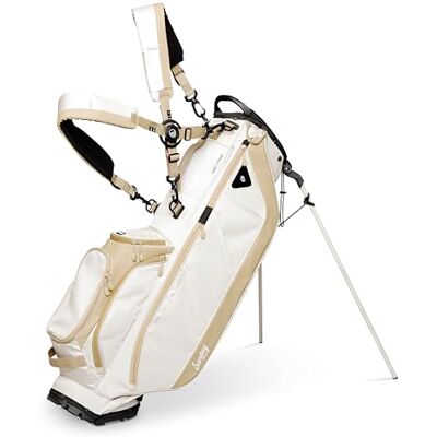 Sunday Golf Ryder Standtas: lichtgewicht golftas, 2,2 kg, met waterdichte ritsen, 7 ruime zakken, klittenbandhandschoenhouder en regenkap. Ideale golfstandtas voor maximaal 14 clubs, geroosterde Sunday Golf Ryder Standtas: lichtgewicht golftas, 2,2 kg, met waterdichte ritsen, 7 ruime zakken, klittenbandhandschoenhouder en regenkap. Ideale golfstandtas voor maximaal 14 clubs, geroosterde