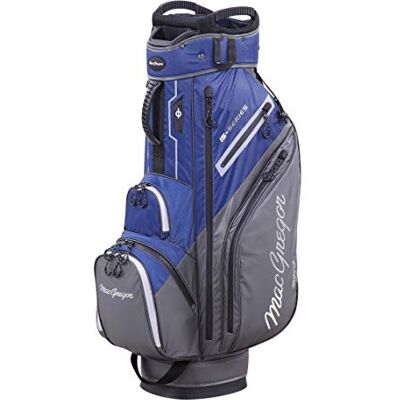 MACGREGOR Heren MACTEC 15 serie waterbestendig golfclub winkelwagen tas, marine/grijs, One Size MACGREGOR Heren MACTEC 15 serie waterbestendig golfclub winkelwagen tas, marine/grijs, One Size