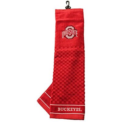 Team Golf NCAA Ohio State Buckeyes Geborduurde Golfhanddoek Geborduurde Golfhanddoek, Geruite Scrubber Ontwerp, Geborduurd Logo Team Golf NCAA Ohio State Buckeyes Geborduurde Golfhanddoek Geborduurde Golfhanddoek, Geruite Scrubber Ontwerp, Geborduurd Logo