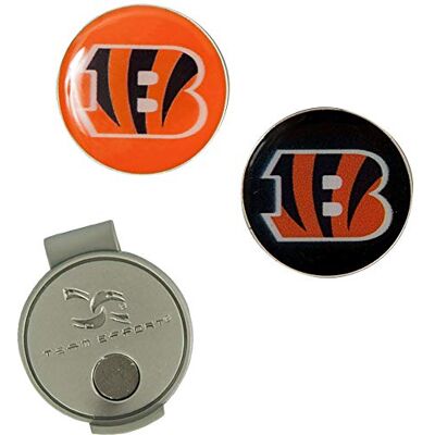 Team Effort Cincinnati Bengals Hat Clip & 2 Ball Markers Team Effort Cincinnati Bengals Hat Clip & 2 Ball Markers