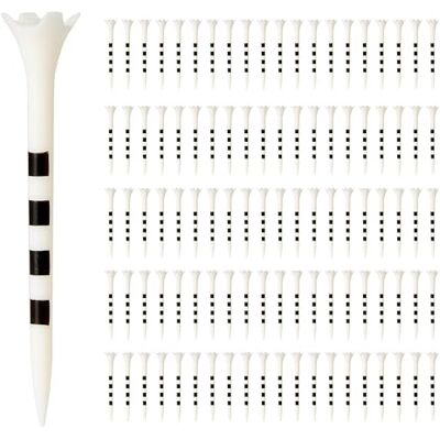 Amazon Basics Golftees met Hoogtemarkeringssysteem Gerecyclede Plastic Tees met 4-punts Kop Golfbaan Accessoires Wit 100 Stuks Amazon Basics Golftees met Hoogtemarkeringssysteem Gerecyclede Plastic Tees met 4-punts Kop Golfbaan Accessoires Wit 100 Stuks