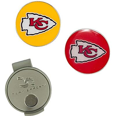 Team Effort Kansas City Chiefs Hoed Clip & Ball Markers Set Team Effort Kansas City Chiefs Hoed Clip & Ball Markers Set