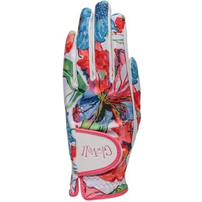 Glove It Golfhandschoen voor dames, lichtgewicht en zachte cabretta-lederen golfhandschoen voor dames, met uv-bescherming Margaritaville, groot, links Glove It Golfhandschoen voor dames, lichtgewicht en zachte cabretta-lederen golfhandschoen voor dames, met uv-bescherming Margaritaville, groot, links