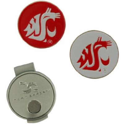 Team Effort Collegiale Hoed Clip & 2 Ball Markers Team Effort Collegiale Hoed Clip & 2 Ball Markers