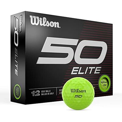 Wilson Fifty Elite Golfballen 12 Pack, Groen Wilson Fifty Elite Golfballen 12 Pack, Groen