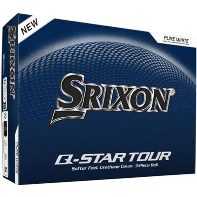 Srixon Q-Star Tour Golfbal Ultrafijne Urethaan Coating Nieuwe generatie Spin Skin+ Soft Touch FastLayer Core-technologie Box van 12 stuks Srixon Q-Star Tour Golfbal Ultrafijne Urethaan Coating Nieuwe generatie Spin Skin+ Soft Touch FastLayer Core-technologie Box van 12 stuks