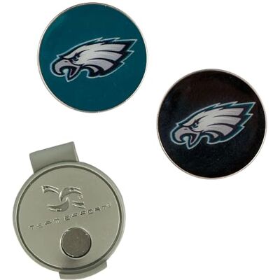 Team Effort Philadelphia Eagles Hat Clip & Ball Markers Set Team Effort Philadelphia Eagles Hat Clip & Ball Markers Set