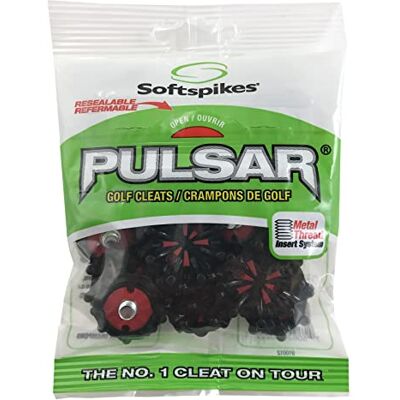 SOFTSPIKES unisex volwassen Kleine Metalen Pulsar Golf Schoenplaatjes, Zwart, Clamshell US SOFTSPIKES unisex volwassen Kleine Metalen Pulsar Golf Schoenplaatjes, Zwart, Clamshell US