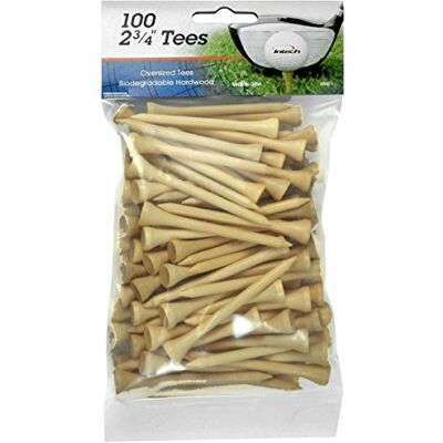 Intech 2 3/4-inch Golf Tees 100-Pack (natuurlijk) Intech 2 3/4-inch Golf Tees 100-Pack (natuurlijk)