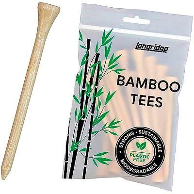 Longridge BAMBOE TEES 83MM NATUURLIJK (30 STUKS) Longridge BAMBOE TEES 83MM NATUURLIJK (30 STUKS)