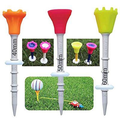 BIRDIE79 Verbeterde Premium Big Head (Siliconen) Golf Tees 3-1/4 In hoogte verstelbaar Gemakkelijk T-stuk Tee Off met grotere consistentie Uitstekende duurzaamheid Golf Tee Hanger 1Pack BIRDIE79 Verbeterde Premium Big Head (Siliconen) Golf Tees 3-1/4 In hoogte verstelbaar Gemakkelijk T-stuk Tee Off met grotere consistentie Uitstekende duurzaamheid Golf Tee Hanger 1Pack