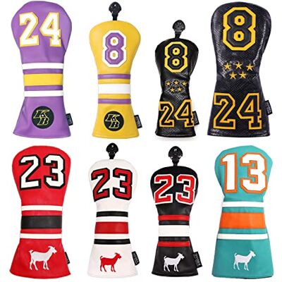 SHABIER Golf Sport Stijl Golf Hout Club Headcover Driver Cover voor Taylormade M5 M6 Driver (Zwart 24 Hybrid Cover) SHABIER Golf Sport Stijl Golf Hout Club Headcover Driver Cover voor Taylormade M5 M6 Driver (Zwart 24 Hybrid Cover)