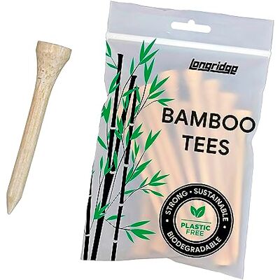 Longridge - Premium bambu golftees - 50-stuks - Golftees Longridge - Premium bambu golftees - 50-stuks - Golftees