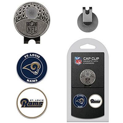 Team Golf NFL Los Angeles Rams golfpetclip met 2 verwijderbare dubbelzijdige emaille magnetische golfbalmarkeerders, gemakkelijk te bevestigen aan hoeden Team Golf NFL Los Angeles Rams golfpetclip met 2 verwijderbare dubbelzijdige emaille magnetische golfbalmarkeerders, gemakkelijk te bevestigen aan hoeden