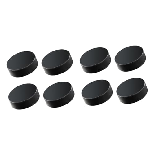 Happyyami 8 Stuks standaard hockeypucks lucht rolhockey streethockey puck trainings puck ijshockey oefenen hockey pucks professionele hockeypucks standaard hockeyballen massa straathockey