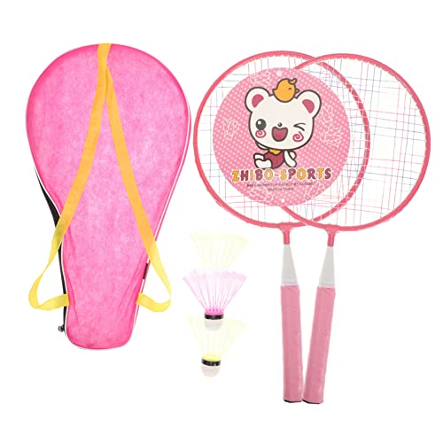 ADOCARN 1 Set Badmintonracket Voor Kinderen Sportracket Met Ballen Sport Rackets Tennisballen Voor Kinderen Badminton Racket Speelgoed Mini-tennisballen Sportuitrusting Sport- Nylon-