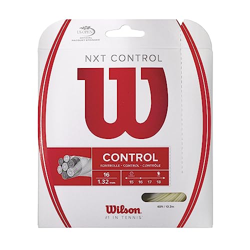 WILSON Unisex Tennissaite NXT Control, natuur, 12,2 meter, 1,32 mm, WRZ941900