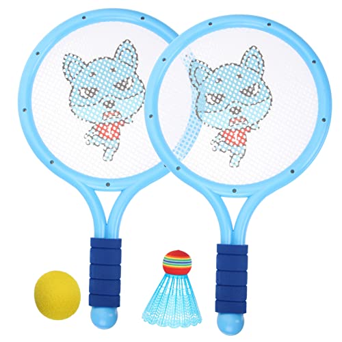 SUPVOX 1 Set Badmintonracket Voor Kinderen Shuttle Kurk Badminton Bat Badmintonset Voor Binnen Shuttle Knuppel Sportbadmintonset Badminton Speelgoed Set Draagbare Tennis Draagbaar Baby