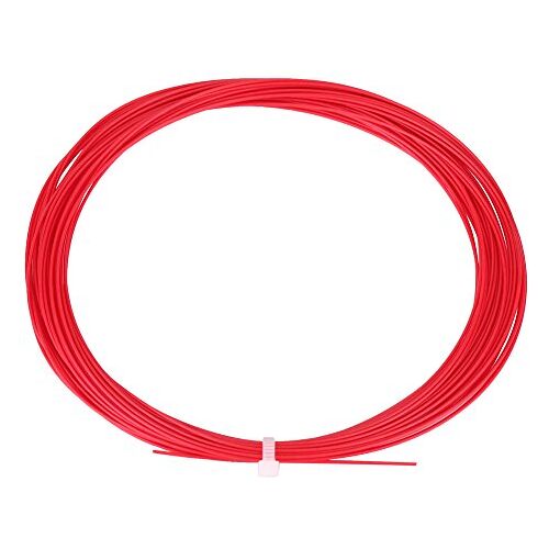 WOHPNLE Badminton Racket String, Nylon Hoge Flexibiliteit Badminton Racket String Racket String Line 6 Kleuren 10m Duurzaam Nylon Hoge Flexibiliteit Badminton Racket Racket String Line(Rood)