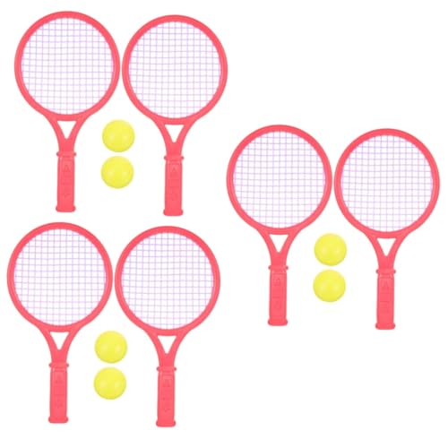 Sosoport 3 Paar Tennisracket Voor Kinderen Kinderen Tennisracket Kinderen Tennisracket Kid Tennisracket Lichtgewicht Tennisracket Multifunctionele Racket Set Klein Speelgoed Spel