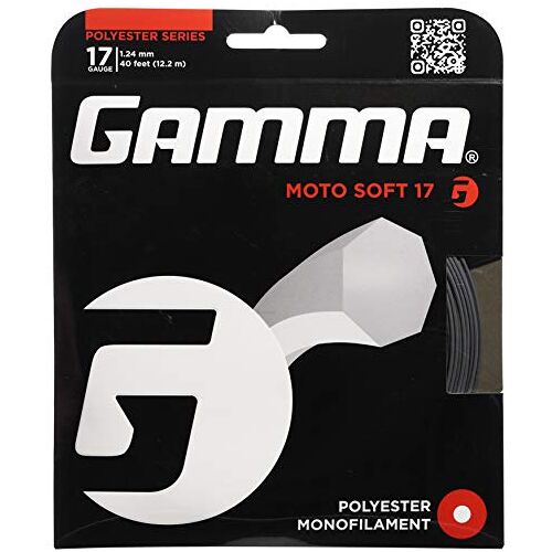 Gamma Sports Moto 17g Soft Tennis String Set, 40'