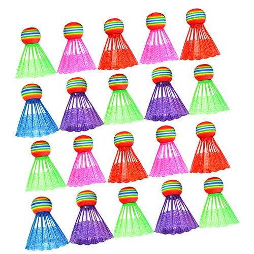 ABOOFAN 60 Stuks hoge shuttles kinderbadminton badmintonnylon shuttles voor badminton badmintonshuttles bulk peddel bal speelgoed badmintonbal shuttles trainen massa spons bal