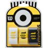 Wilson Unisex Minions Pro Overgrip Tennis Grip, Geel (Minions), 3 stuks UK