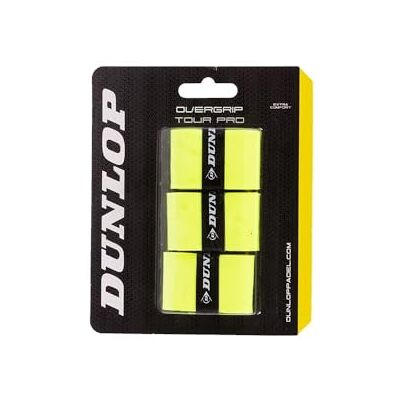 Dunlop Tour Pro Overgrip - Geel - Padelsaccessoire Dunlop Tour Pro Overgrip - Geel - Padelsaccessoire