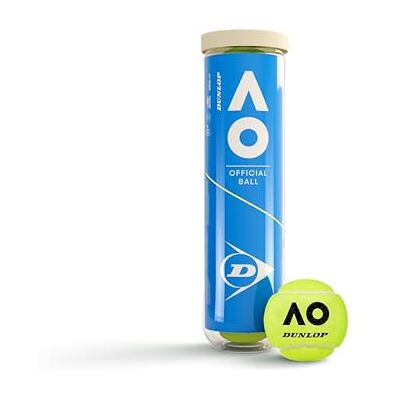 Dunlop Australian Open Tennisballen - Set van 4 Dunlop Australian Open Tennisballen - Set van 4