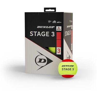 Dunlop Tennisballen Tb Stage 3 Rood - Tennisballen Dunlop Tennisballen Tb Stage 3 Rood - Tennisballen