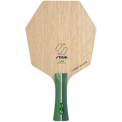 Stiga Aura Hybrid Carbon Cybershape professioneel tafeltennisblad met Master Grip – precisie en explosieve kracht, hybride koolstofvezel en trillingsreducerende constructie, voor aanvallende spelers Stiga Aura Hybrid Carbon Cybershape professioneel tafeltennisblad met Master Grip – precisie en explosieve kracht, hybride koolstofvezel en trillingsreducerende constructie, voor aanvallende spelers