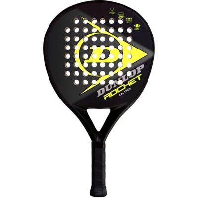Dunlop Rocket Ultra, Padelracket, Zwart Geel, U, Unisex-Volwassene Dunlop Rocket Ultra, Padelracket, Zwart Geel, U, Unisex-Volwassene