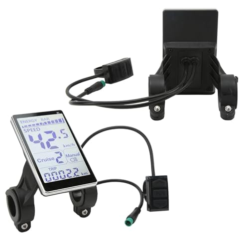 KELFEEAO 24V 36V 48V 60V Elektrische Fiets LCD-meter, 5-pins 24V 36V 48V 60V Universele E-scooter M5 LCD-scherm Voor 31,8 22,2 Mm Elektrische Fietsen