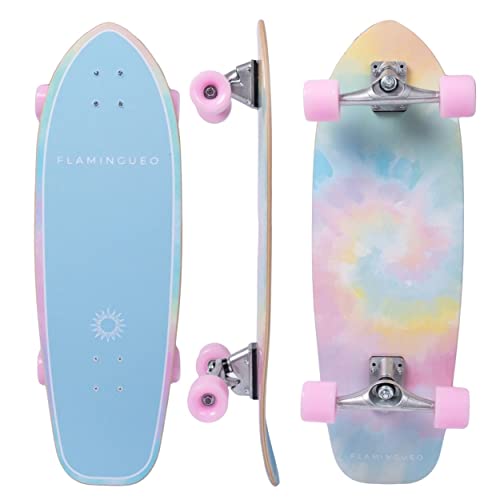 Flamingueo Skateboard Surf Skate, Volwassen Skateboard, Hardheid 80AB, Skateboarden Voor Beginners, Skate ABEC-7, Longboard Skateboarden