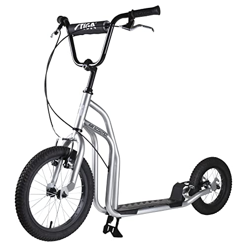 Stiga Air Scooter Scooter Scooter met handrem en 16 inch luchtwielen voor volwassenen en kinderen