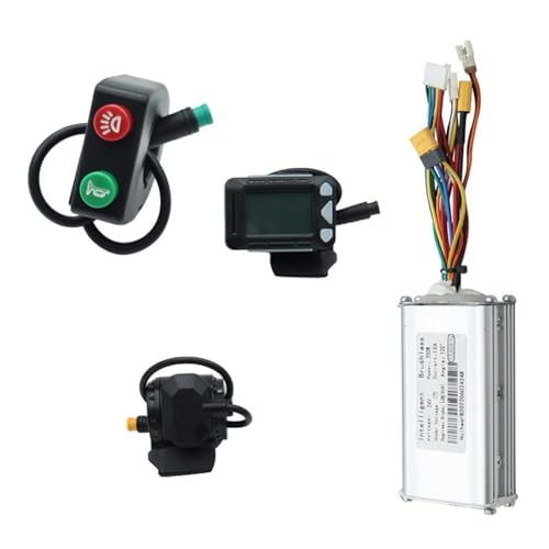 mansH Controller voor elektrische scooter, 24 V, 250 W, lcd-display, rem + schakelaarset voor fiets, fietsuitrusting van vezel