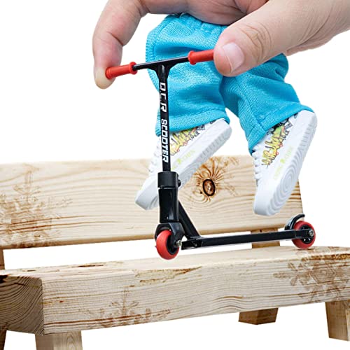 Gusengo Mini-vingerset, metalen vingerscooter, mini-step, vingerplanken, vingerset, mini-vinger, skateboard, vinger, step, skaten, vingerspeelgoed, voor kinderen