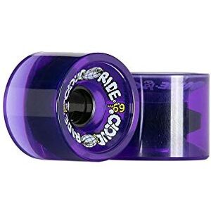 Cloud ride ! Wheels Cruiser 69mm 78A Longboard wielen, transparant paars Cloud ride ! Wheels Cruiser 69mm 78A Longboard wielen, transparant paars
