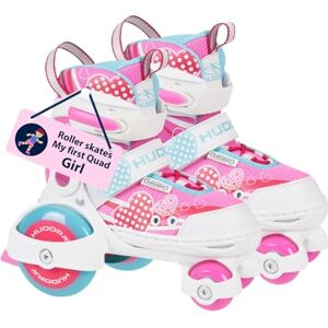 HUDORA My First Quad Girl - Verstelbare maat 26-29 rolschaatsen HUDORA My First Quad Girl - Verstelbare maat 26-29 rolschaatsen