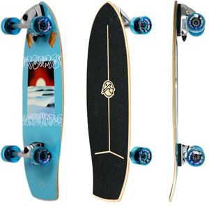 FLOW Surf Skates Grom 29" Blauw Surf Skateboard met Carving Truck FLOW Surf Skates Grom 29" Blauw Surf Skateboard met Carving Truck