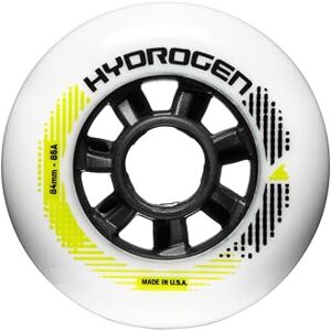 Rollerblade HYDROGEN 84/85A (8 stuks) wielen voor inline skates, wit, 84 mm/85A, volwassenen, uniseks Rollerblade HYDROGEN 84/85A (8 stuks) wielen voor inline skates, wit, 84 mm/85A, volwassenen, uniseks