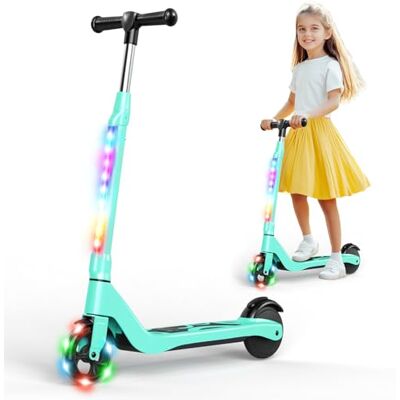 SISIGAD Elektrische step voor kinderen, 6-8-10 jaar, elektrische scooter, 5,3 inch met kleurrijk ledlicht en 3 verstelbare hoogtes, kinderstep, maximale snelheid 10 km/u, maximale belasting 70 kg SISIGAD Elektrische step voor kinderen, 6-8-10 jaar, elektrische scooter, 5,3 inch met kleurrijk ledlicht en 3 verstelbare hoogtes, kinderstep, maximale snelheid 10 km/u, maximale belasting 70 kg