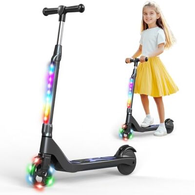 SISIGAD Elektrische step voor kinderen, 6-8-10 jaar, elektrische scooter, 5,3 inch met kleurrijk ledlicht en 3 verstelbare hoogtes, kinderstep, maximale snelheid 10 km/u, maximale belasting 70 kg SISIGAD Elektrische step voor kinderen, 6-8-10 jaar, elektrische scooter, 5,3 inch met kleurrijk ledlicht en 3 verstelbare hoogtes, kinderstep, maximale snelheid 10 km/u, maximale belasting 70 kg