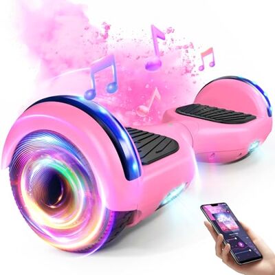 SISIGAD Hoverboard, Auto-équilibré Gyropode électrique 6.5 Pouce Hoverboard Hover Scooter Board avec Musique Bluetooth, lumières LED pour Enfants et Adolescents SISIGAD Hoverboard, Auto-équilibré Gyropode électrique 6.5 Pouce Hoverboard Hover Scooter Board avec Musique Bluetooth, lumières LED pour Enfants et Adolescents