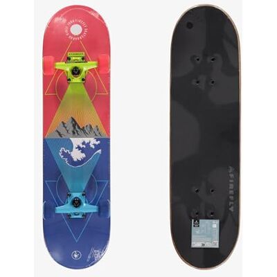 Firefly SKB 505 Skateboard, uniseks, blauw/rood licht/geel, één maat Firefly SKB 505 Skateboard, uniseks, blauw/rood licht/geel, één maat