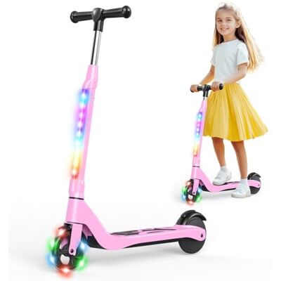 SISIGAD Elektrische step voor kinderen, 6-8-10 jaar, elektrische scooter, 5,3 inch met kleurrijk ledlicht en 3 verstelbare hoogtes, kinderstep, maximale snelheid 10 km/u, maximale belasting 70 kg SISIGAD Elektrische step voor kinderen, 6-8-10 jaar, elektrische scooter, 5,3 inch met kleurrijk ledlicht en 3 verstelbare hoogtes, kinderstep, maximale snelheid 10 km/u, maximale belasting 70 kg