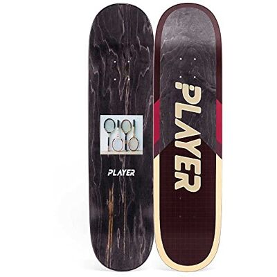 Player Grand Slam Deck Longboard, 20,3 x 80,9 cm, uniseks, volwassenen, meerkleurig (meerkleurig), eenheidsmaat Player Grand Slam Deck Longboard, 20,3 x 80,9 cm, uniseks, volwassenen, meerkleurig (meerkleurig), eenheidsmaat